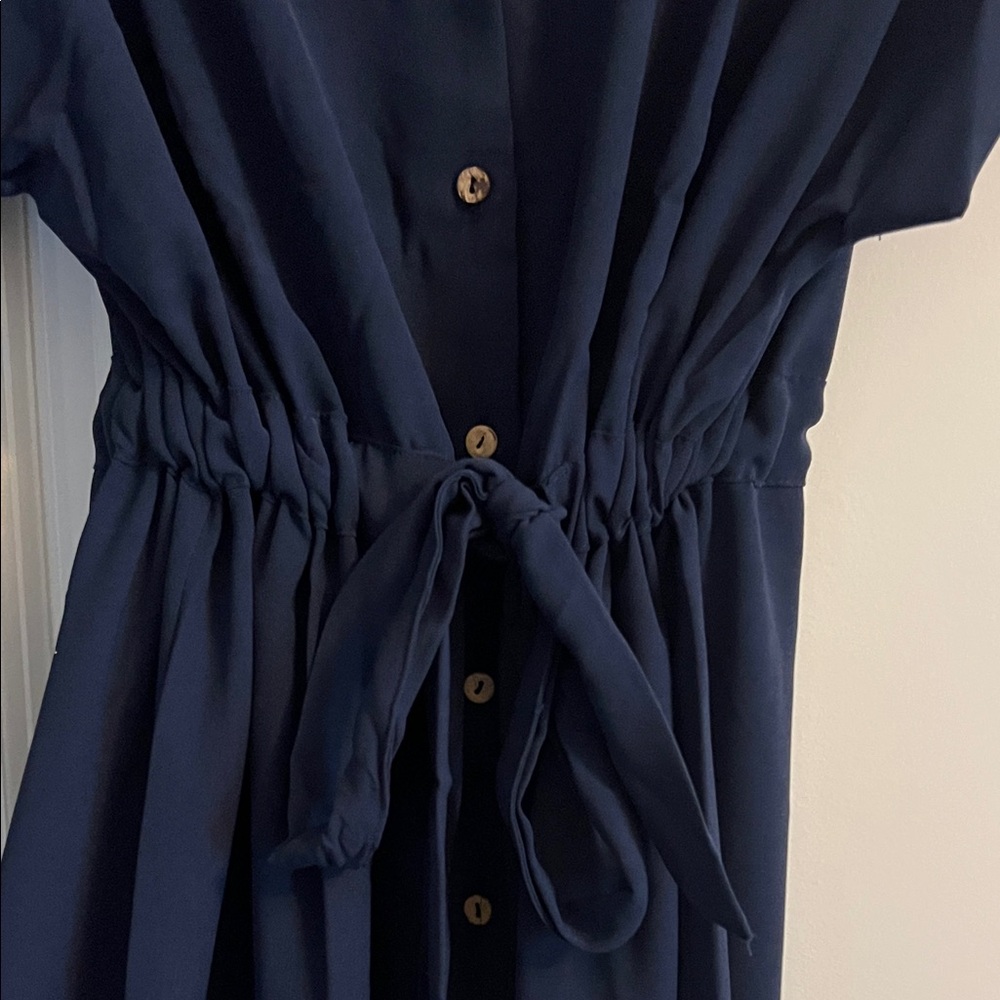 SHEIN Navy and Mustard Midi Dresses - Picture 5 of 9